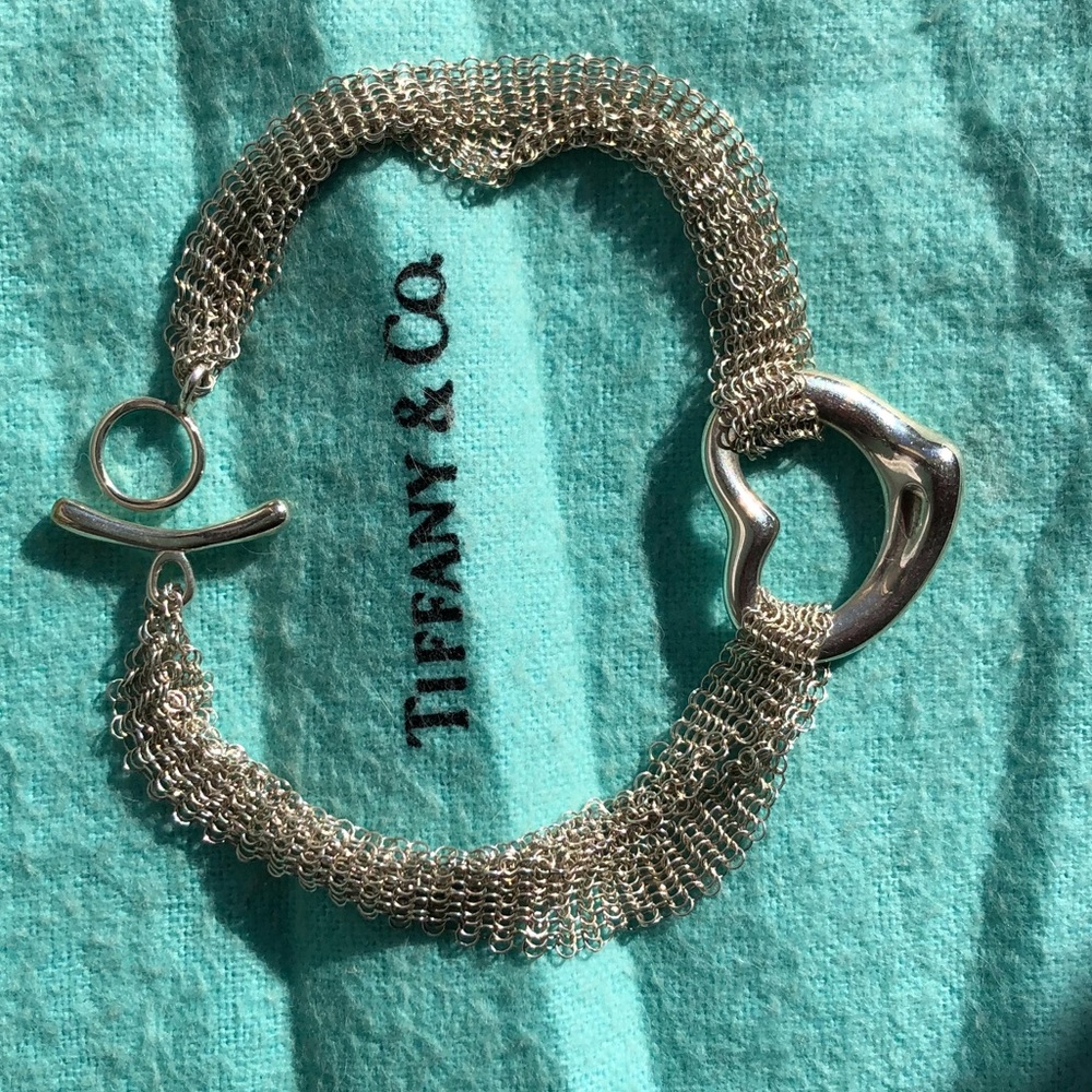 Tiffany & Co Elsa Peretti Open Heart Mesh Bracelet